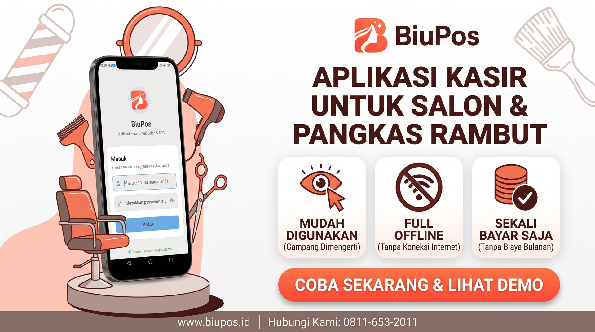 Aplikasi BiuPos, Bayar Sekali, Tidak Perlu Bayar Bulanan